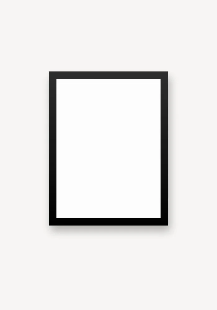 Framed print in black, personalized